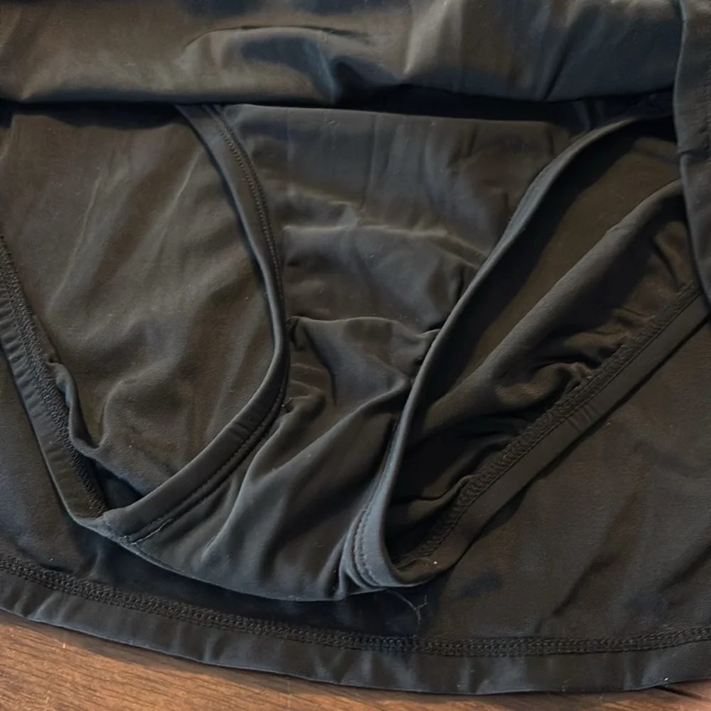 Aqua green swimwear, black swim, bottom, size medium - Picture 4 of 8